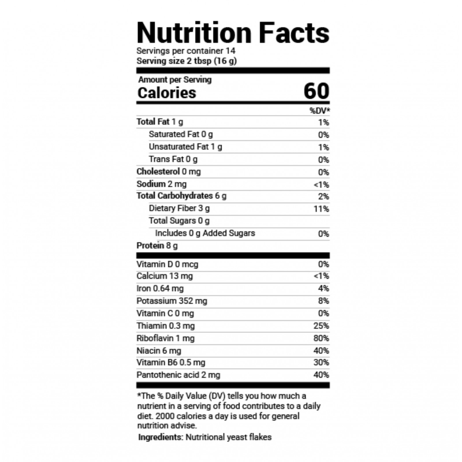 Пищевые дрожжи в хлопьях