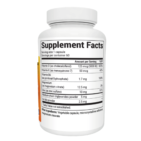 Витамины D3 + K2 (5,000 МЕ) 60 капсул